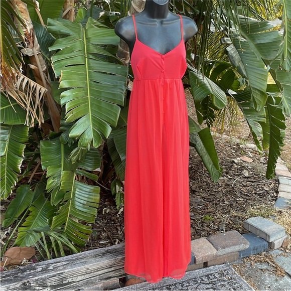 Vintage walk-through nylon nightgown/jumpsuit - Picture 3 of 6